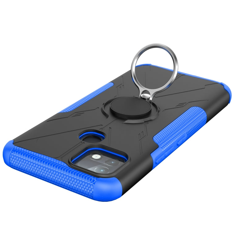 For Infinix Hot 10i Armor Bear Shockproof PC + TPU Protective Case with Ring Holder