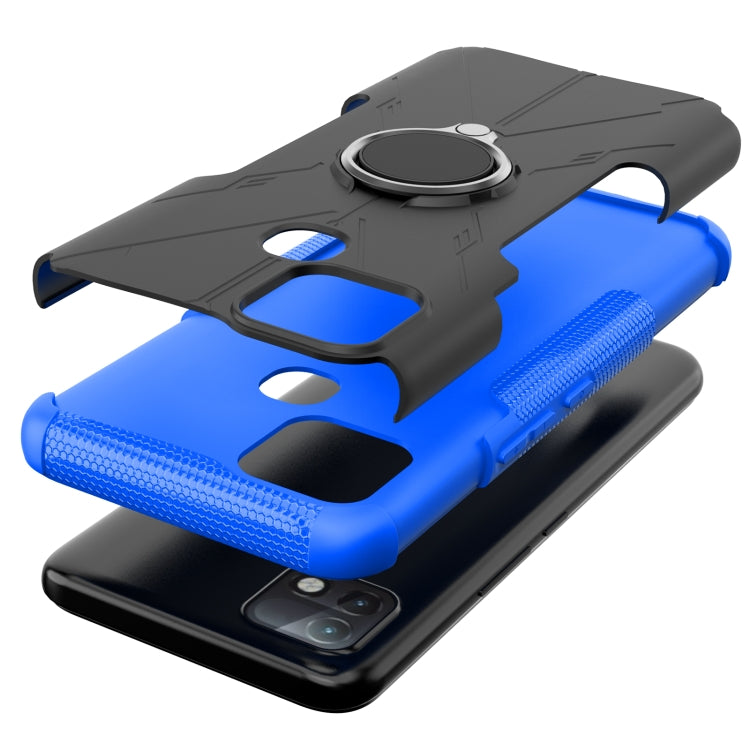 For Infinix Hot 10i Armor Bear Shockproof PC + TPU Protective Case with Ring Holder