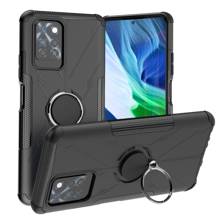 For Infinix Note 10 Pro Armor Bear Shockproof PC + TPU Protective Case with Ring Holder