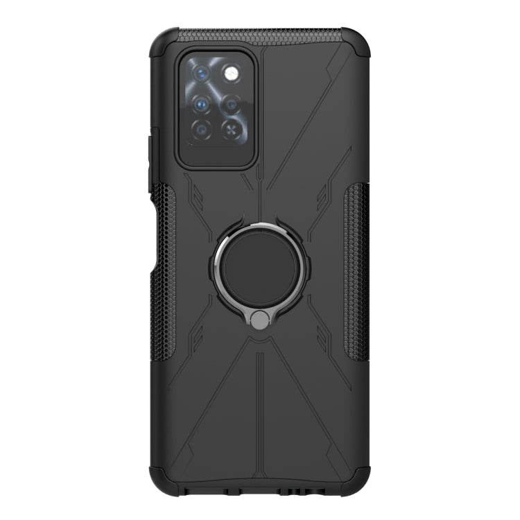 For Infinix Note 10 Pro Armor Bear Shockproof PC + TPU Protective Case with Ring Holder