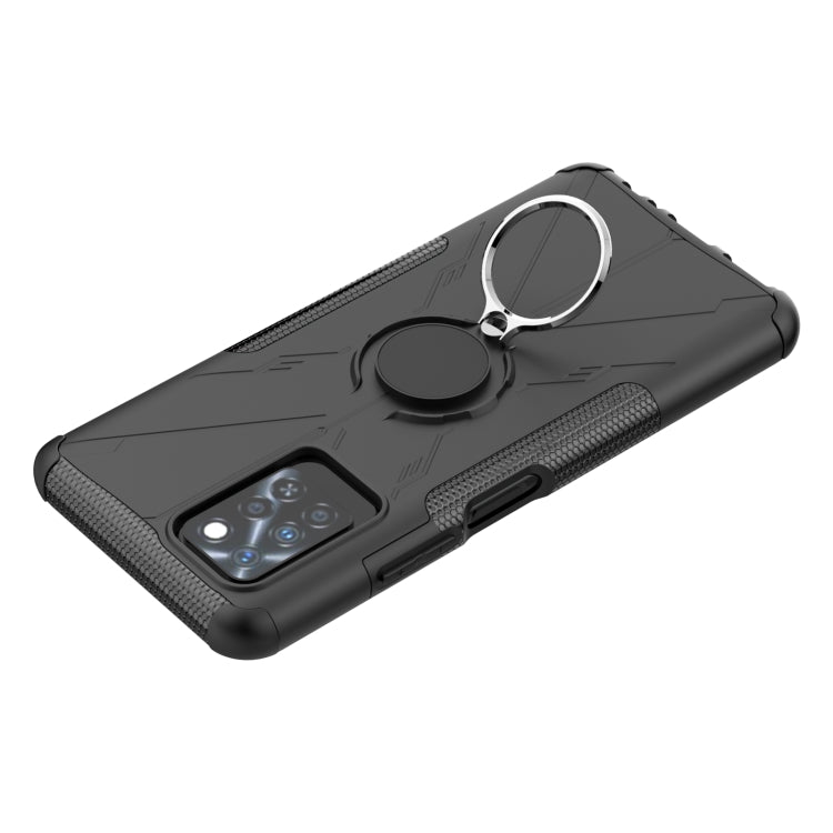 For Infinix Note 10 Pro Armor Bear Shockproof PC + TPU Protective Case with Ring Holder