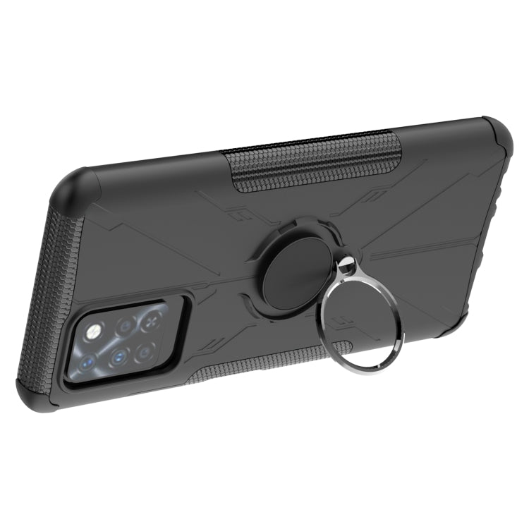 For Infinix Note 10 Pro Armor Bear Shockproof PC + TPU Protective Case with Ring Holder