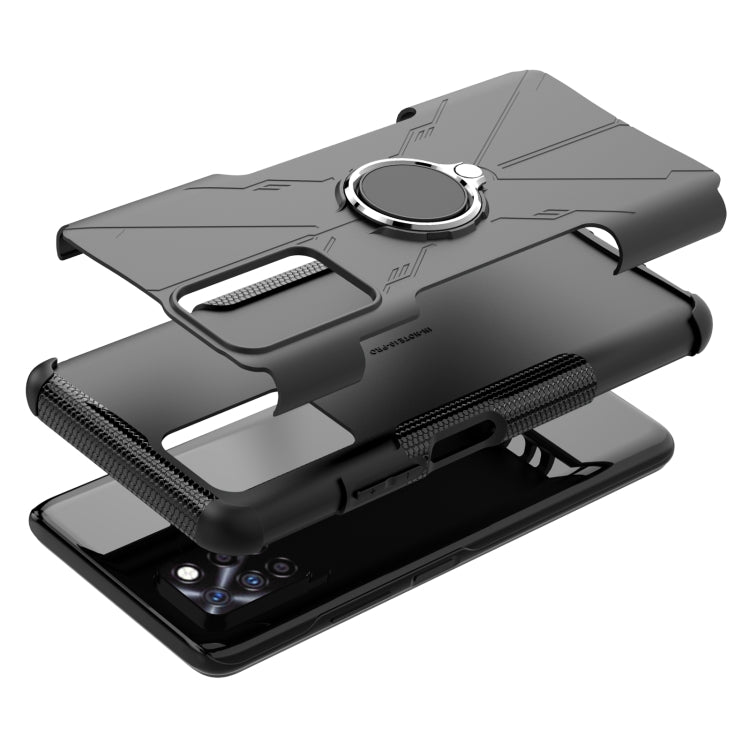 For Infinix Note 10 Pro Armor Bear Shockproof PC + TPU Protective Case with Ring Holder
