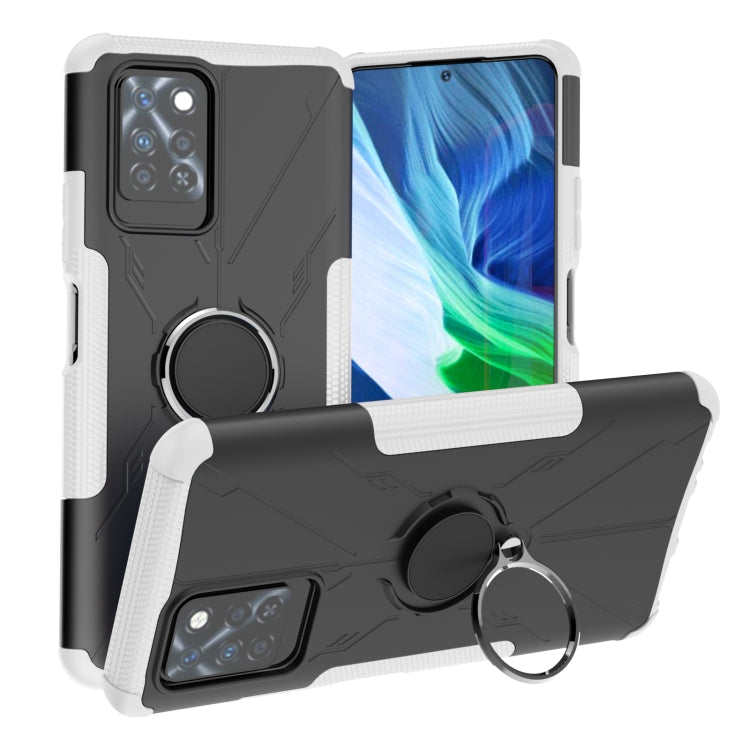 For Infinix Note 10 Pro Armor Bear Shockproof PC + TPU Protective Case with Ring Holder