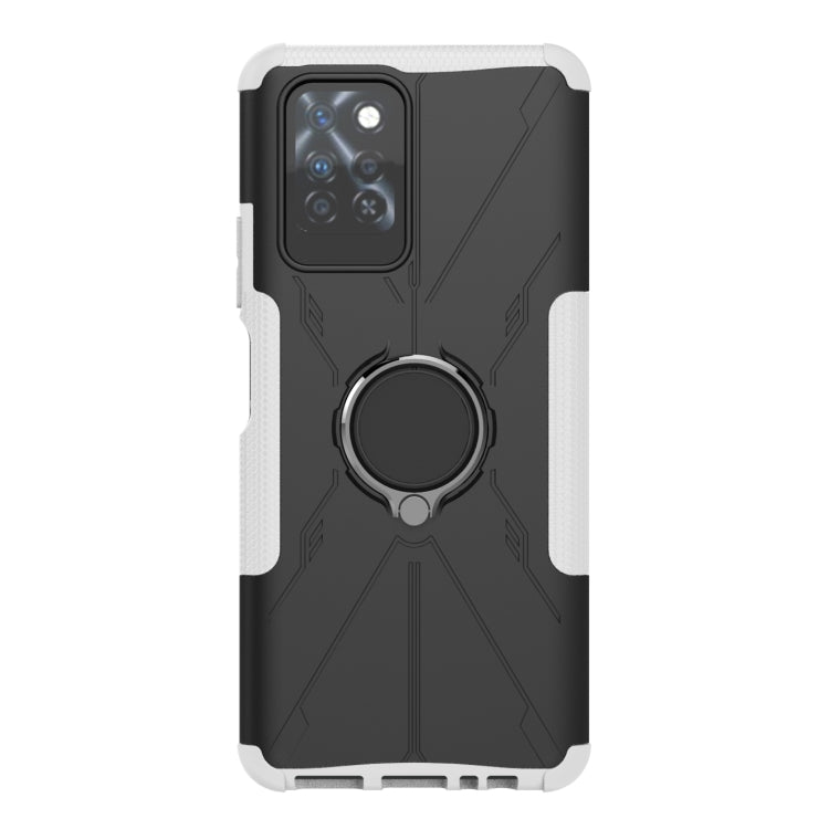 For Infinix Note 10 Pro Armor Bear Shockproof PC + TPU Protective Case with Ring Holder