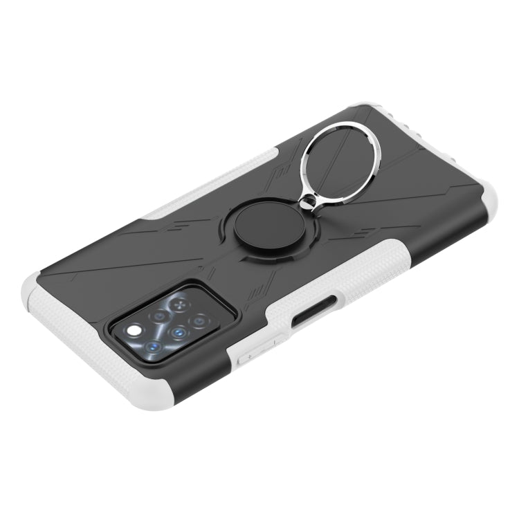 For Infinix Note 10 Pro Armor Bear Shockproof PC + TPU Protective Case with Ring Holder