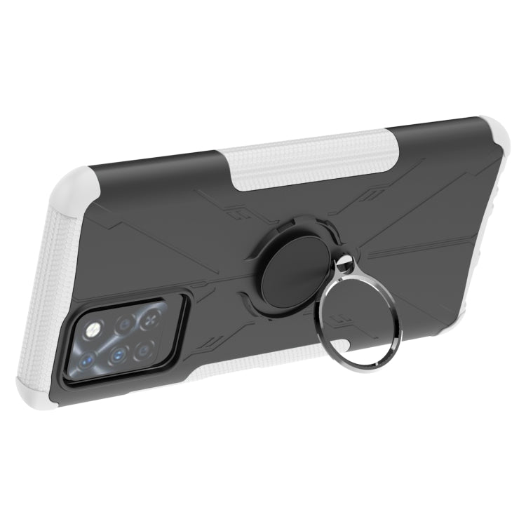 For Infinix Note 10 Pro Armor Bear Shockproof PC + TPU Protective Case with Ring Holder