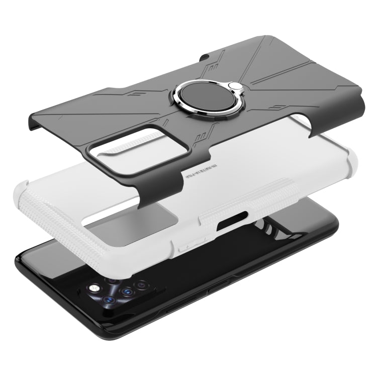 For Infinix Note 10 Pro Armor Bear Shockproof PC + TPU Protective Case with Ring Holder