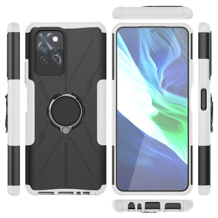For Infinix Note 10 Pro Armor Bear Shockproof PC + TPU Protective Case with Ring Holder