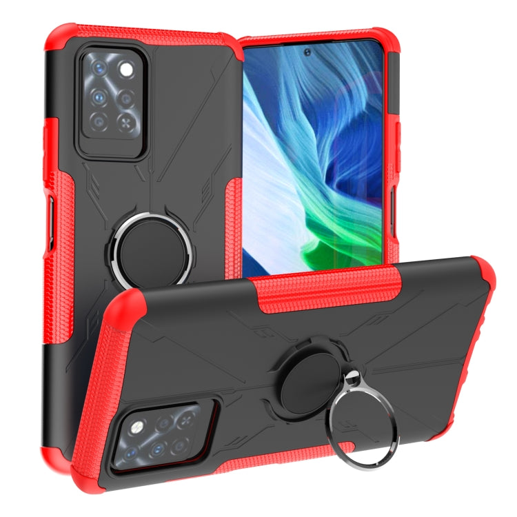 For Infinix Note 10 Pro Armor Bear Shockproof PC + TPU Protective Case with Ring Holder