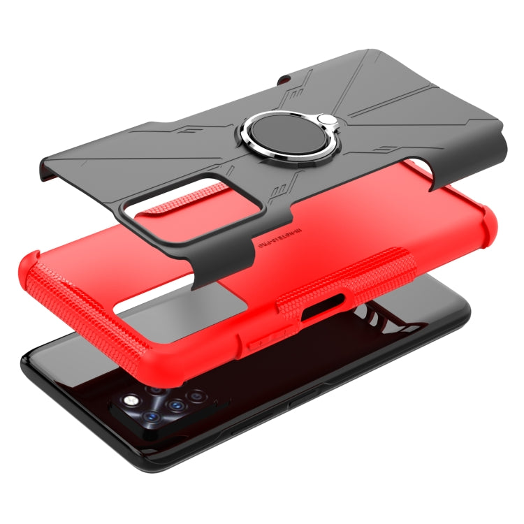 For Infinix Note 10 Pro Armor Bear Shockproof PC + TPU Protective Case with Ring Holder