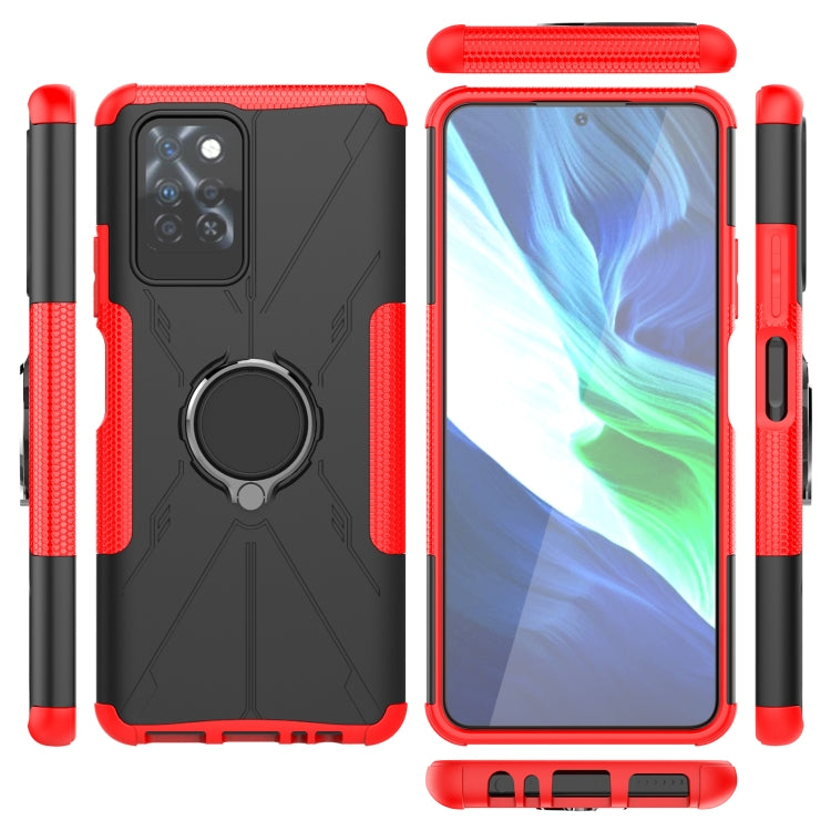 For Infinix Note 10 Pro Armor Bear Shockproof PC + TPU Protective Case with Ring Holder