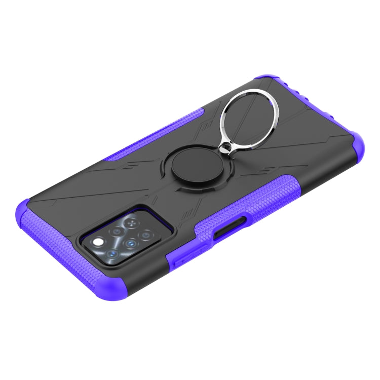 For Infinix Note 10 Pro Armor Bear Shockproof PC + TPU Protective Case with Ring Holder