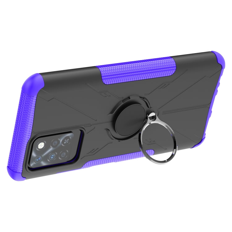 For Infinix Note 10 Pro Armor Bear Shockproof PC + TPU Protective Case with Ring Holder