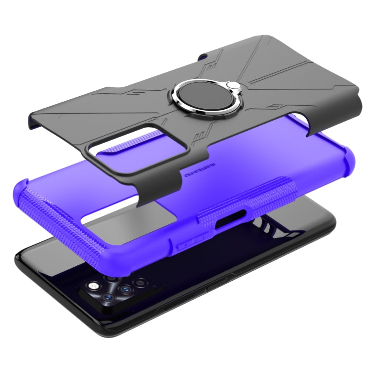 For Infinix Note 10 Pro Armor Bear Shockproof PC + TPU Protective Case with Ring Holder