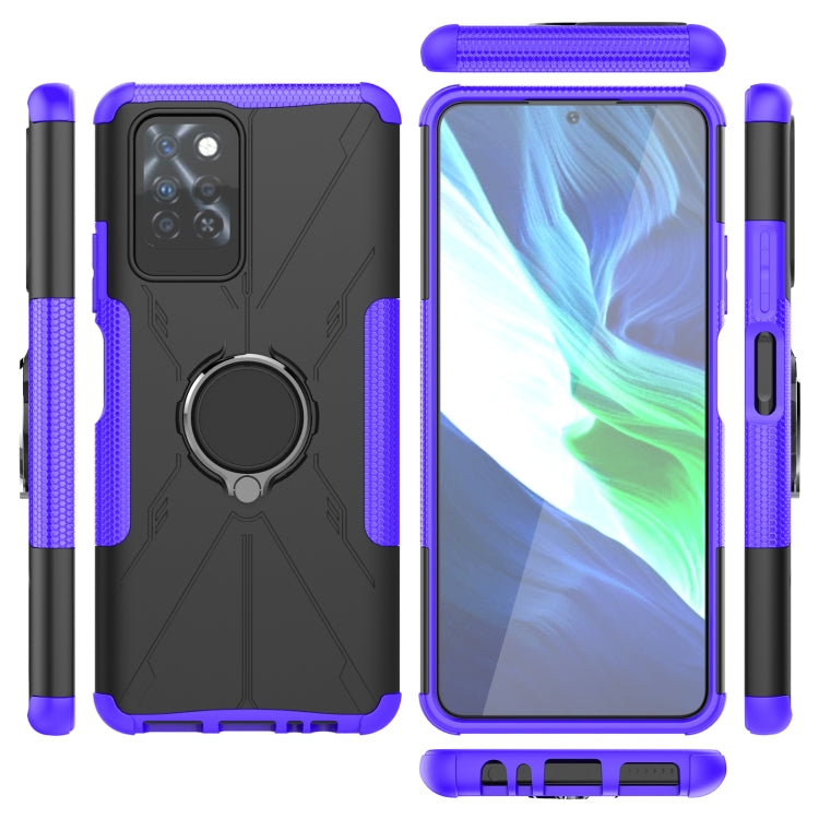 For Infinix Note 10 Pro Armor Bear Shockproof PC + TPU Protective Case with Ring Holder