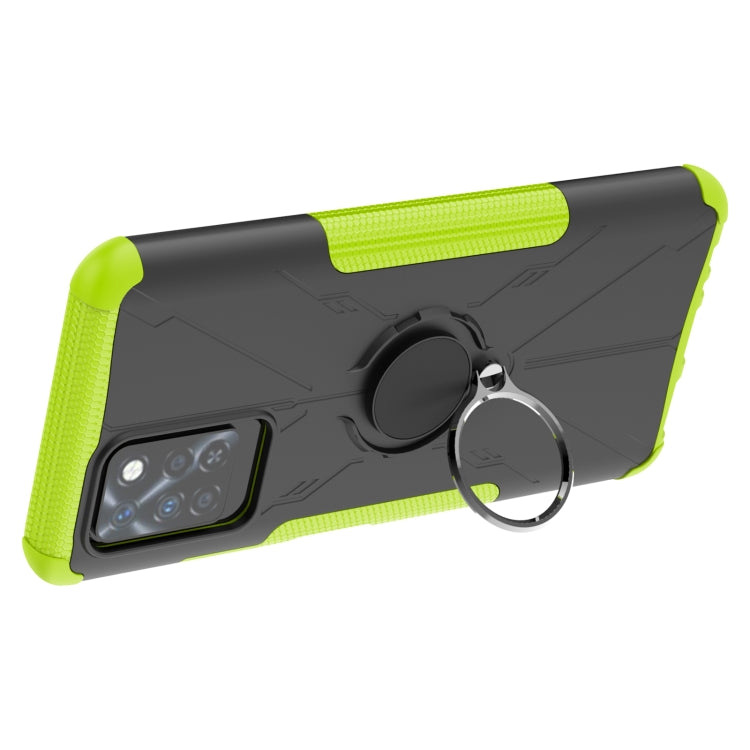 For Infinix Note 10 Pro Armor Bear Shockproof PC + TPU Protective Case with Ring Holder