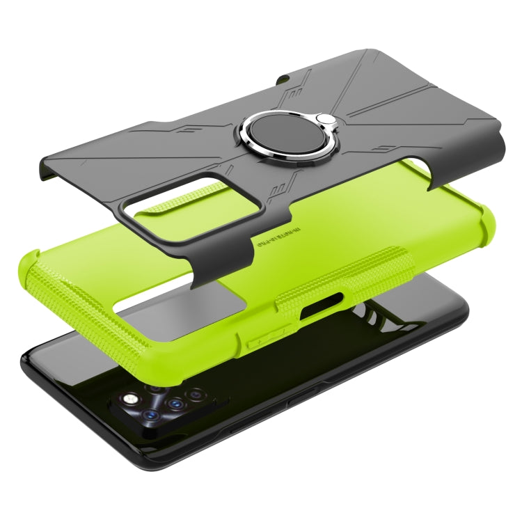 For Infinix Note 10 Pro Armor Bear Shockproof PC + TPU Protective Case with Ring Holder
