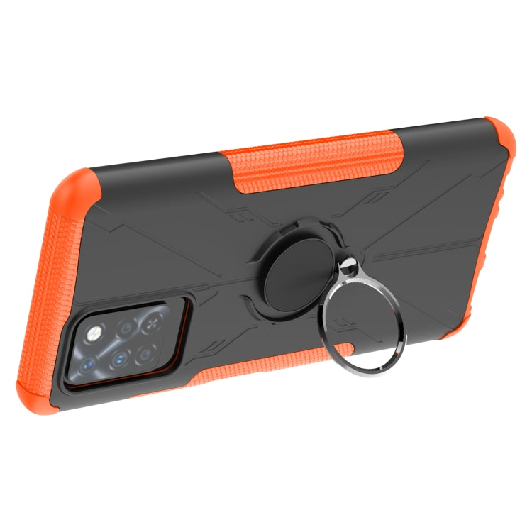 For Infinix Note 10 Pro Armor Bear Shockproof PC + TPU Protective Case with Ring Holder