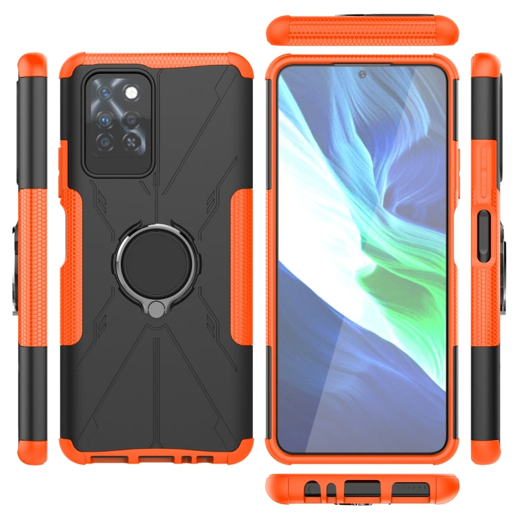For Infinix Note 10 Pro Armor Bear Shockproof PC + TPU Protective Case with Ring Holder