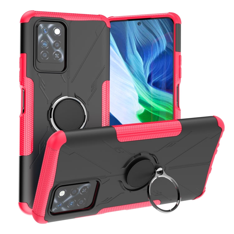 For Infinix Note 10 Pro Armor Bear Shockproof PC + TPU Protective Case with Ring Holder