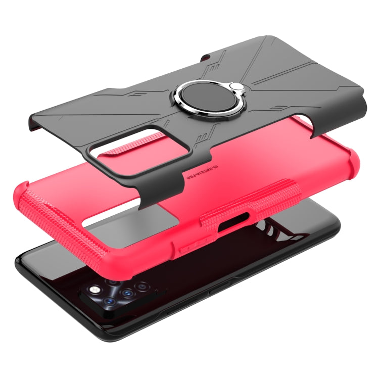 For Infinix Note 10 Pro Armor Bear Shockproof PC + TPU Protective Case with Ring Holder