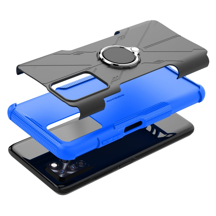 For Infinix Note 10 Pro Armor Bear Shockproof PC + TPU Protective Case with Ring Holder