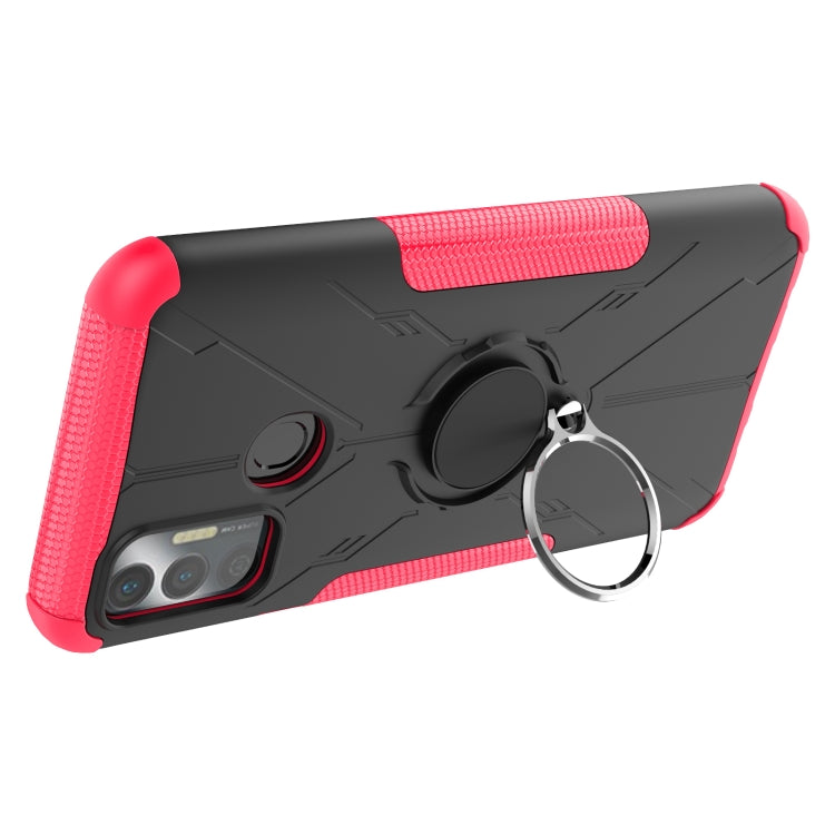 For Tecno Spark 7 Armor Bear Shockproof PC + TPU Protective Case with Ring Holder