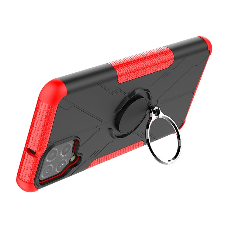 For Samsung Galaxy A22 4G Armor Bear Shockproof PC + TPU Protective Case with Ring Holder