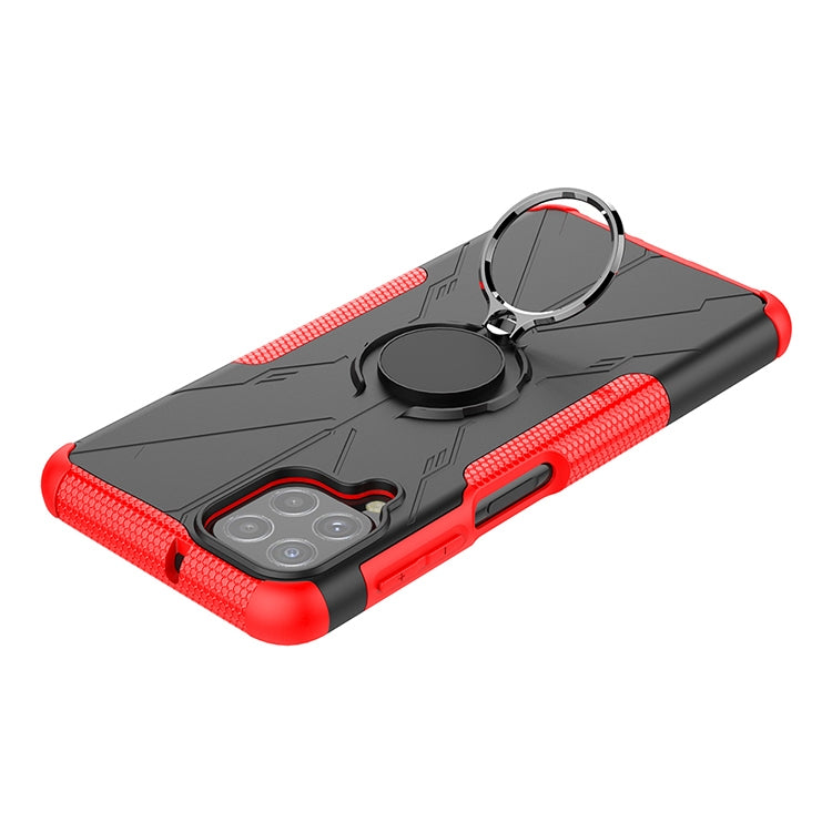 For Samsung Galaxy A22 4G Armor Bear Shockproof PC + TPU Protective Case with Ring Holder