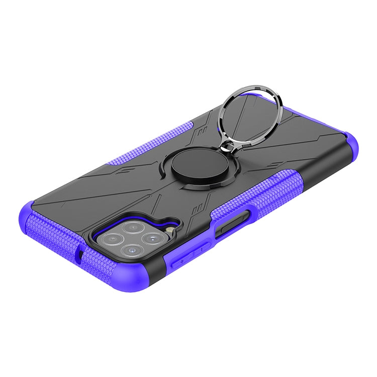 For Samsung Galaxy A22 4G Armor Bear Shockproof PC + TPU Protective Case with Ring Holder