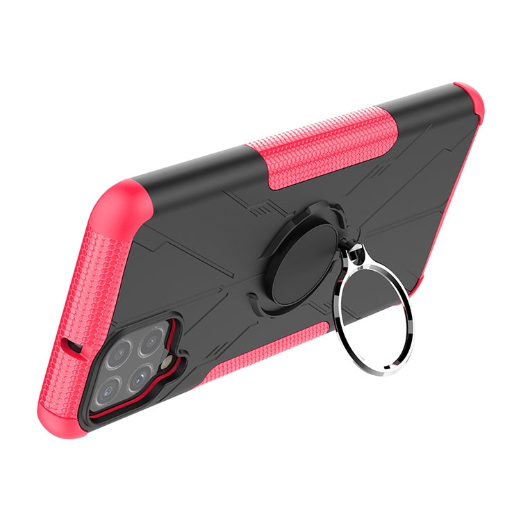 For Samsung Galaxy A22 4G Armor Bear Shockproof PC + TPU Protective Case with Ring Holder
