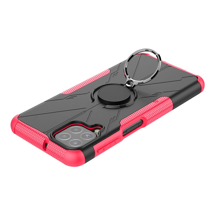 For Samsung Galaxy A22 4G Armor Bear Shockproof PC + TPU Protective Case with Ring Holder