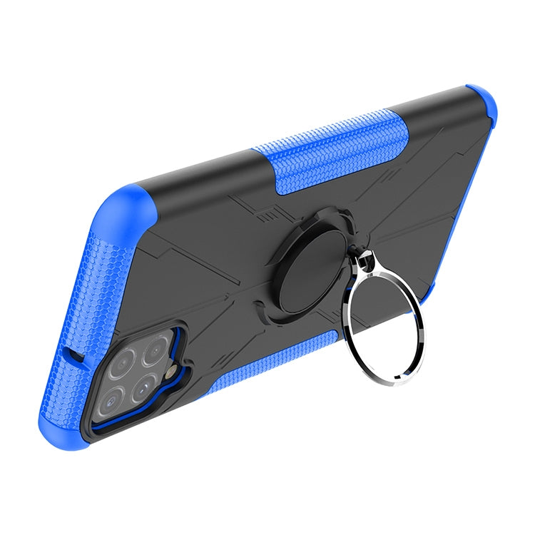For Samsung Galaxy A22 4G Armor Bear Shockproof PC + TPU Protective Case with Ring Holder