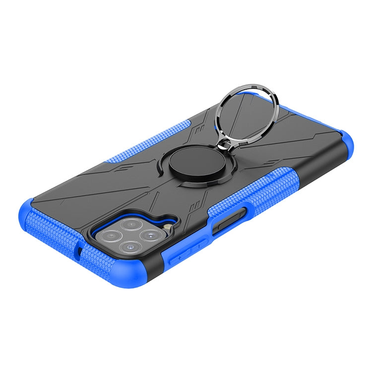 For Samsung Galaxy A22 4G Armor Bear Shockproof PC + TPU Protective Case with Ring Holder