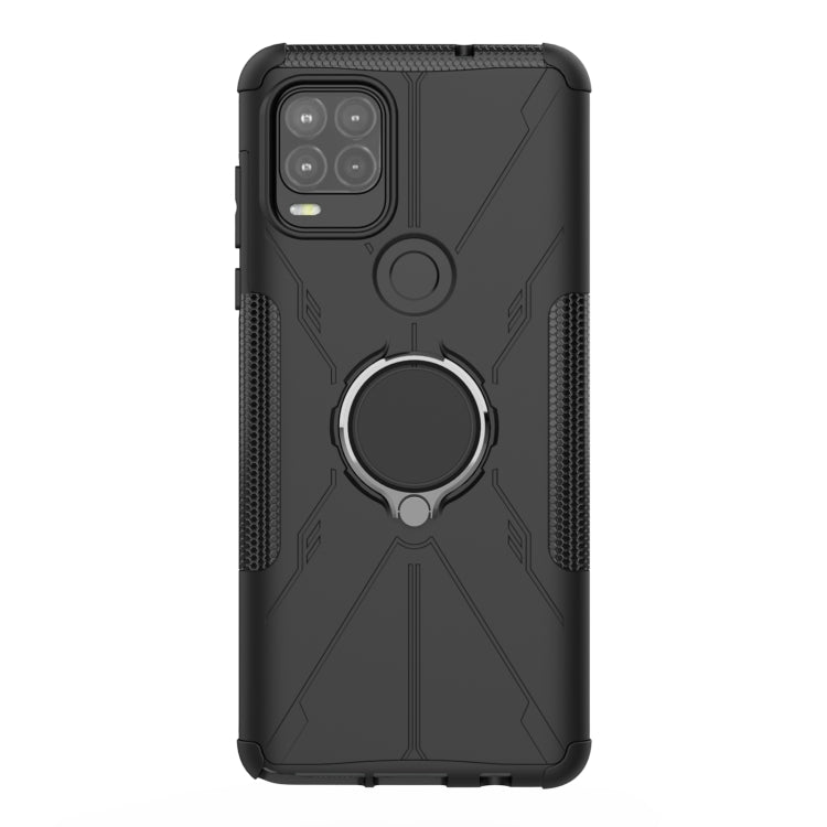 For Motorola Moto G Stylus 5G Armor Bear Shockproof PC + TPU Protective Case with Ring Holder
