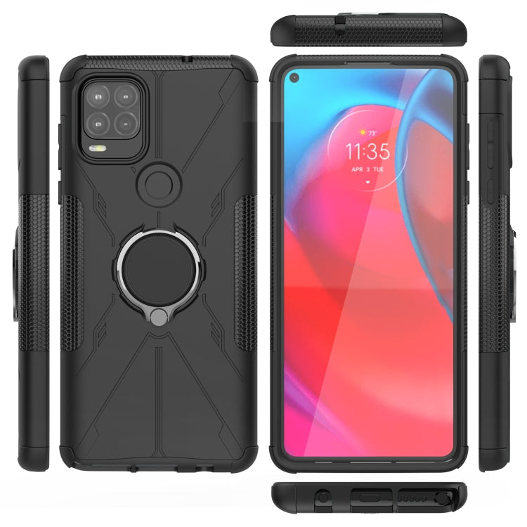 For Motorola Moto G Stylus 5G Armor Bear Shockproof PC + TPU Protective Case with Ring Holder