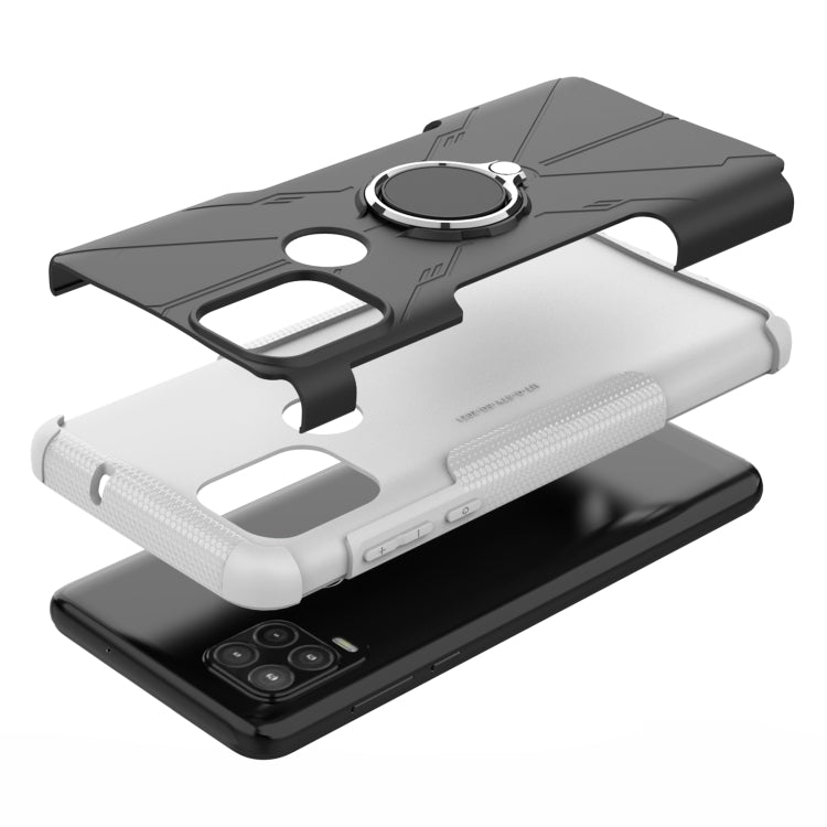 For Motorola Moto G Stylus 5G Armor Bear Shockproof PC + TPU Protective Case with Ring Holder