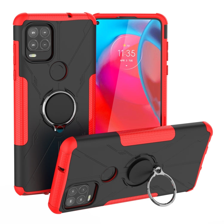 For Motorola Moto G Stylus 5G Armor Bear Shockproof PC + TPU Protective Case with Ring Holder