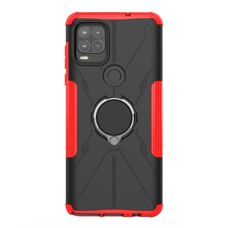 For Motorola Moto G Stylus 5G Armor Bear Shockproof PC + TPU Protective Case with Ring Holder