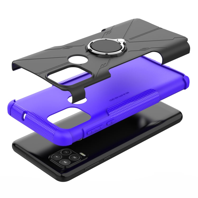 For Motorola Moto G Stylus 5G Armor Bear Shockproof PC + TPU Protective Case with Ring Holder