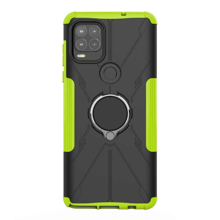For Motorola Moto G Stylus 5G Armor Bear Shockproof PC + TPU Protective Case with Ring Holder