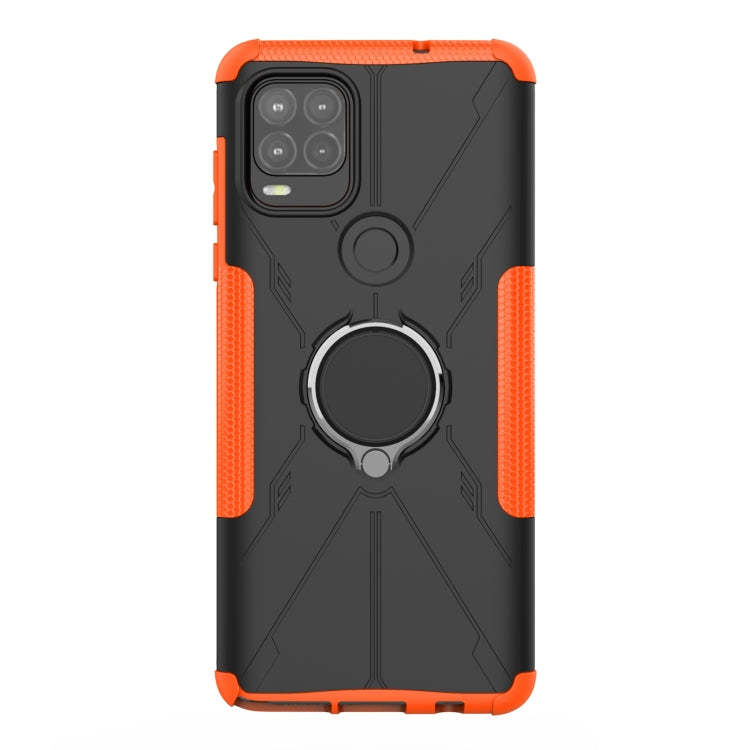 For Motorola Moto G Stylus 5G Armor Bear Shockproof PC + TPU Protective Case with Ring Holder