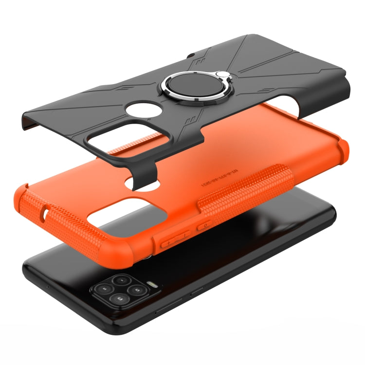 For Motorola Moto G Stylus 5G Armor Bear Shockproof PC + TPU Protective Case with Ring Holder