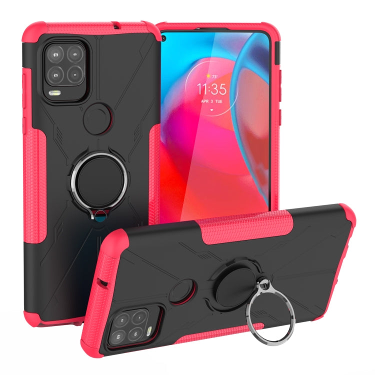 For Motorola Moto G Stylus 5G Armor Bear Shockproof PC + TPU Protective Case with Ring Holder