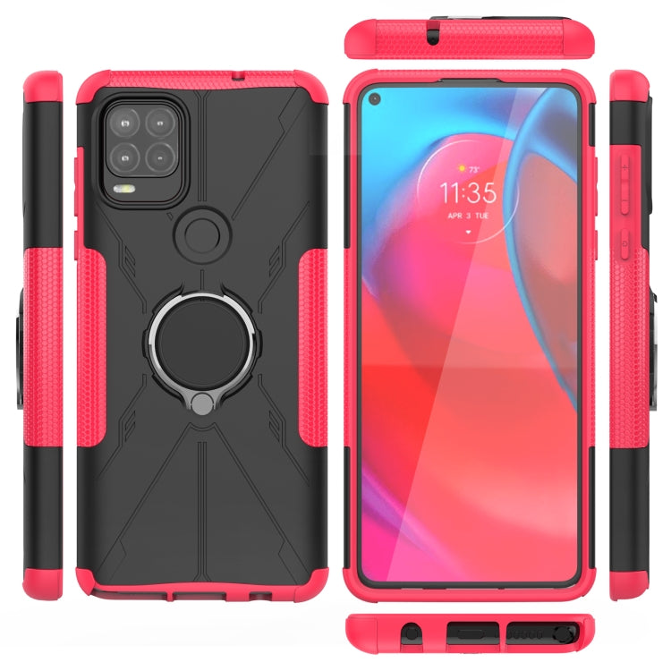 For Motorola Moto G Stylus 5G Armor Bear Shockproof PC + TPU Protective Case with Ring Holder