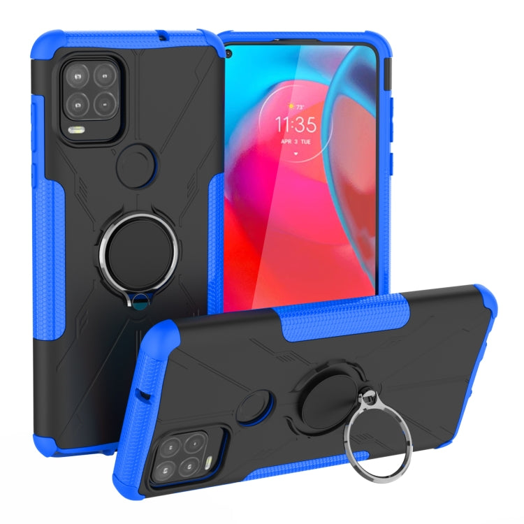 For Motorola Moto G Stylus 5G Armor Bear Shockproof PC + TPU Protective Case with Ring Holder