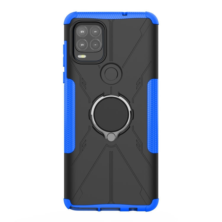 For Motorola Moto G Stylus 5G Armor Bear Shockproof PC + TPU Protective Case with Ring Holder