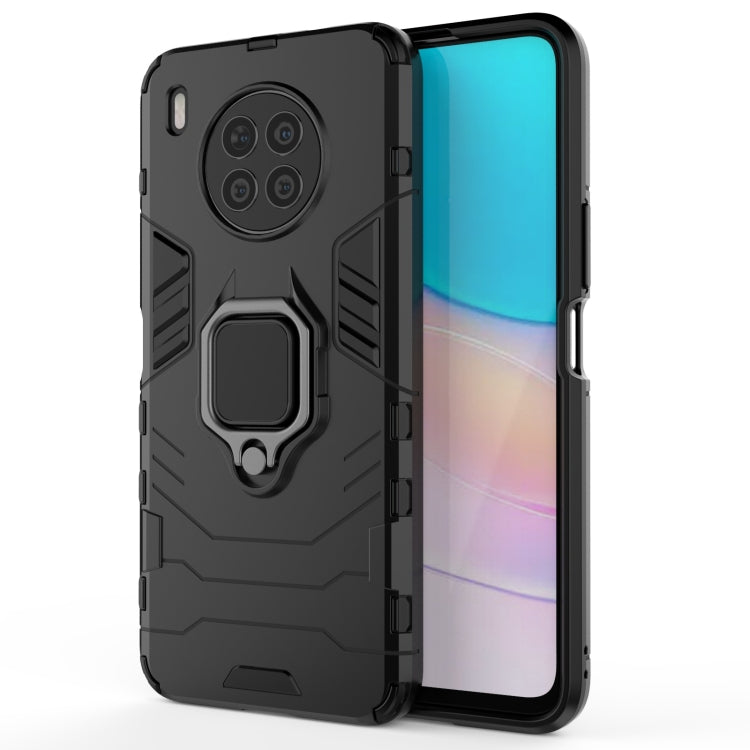 For Huawei nova 8i Foreign Version Shockproof PC + TPU Protective Case with Magnetic Ring Holder