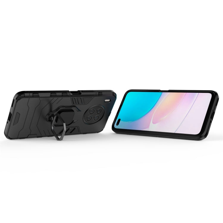 For Huawei nova 8i Foreign Version Shockproof PC + TPU Protective Case with Magnetic Ring Holder